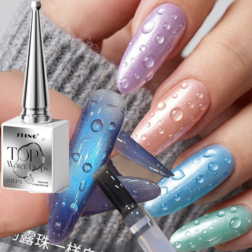 

15ml Summer Transparent Water-Drop Top Coat Nail Gel Clear Water Droplet Modeling Nail Art Gel DIY Manicure Water-Drop Gel