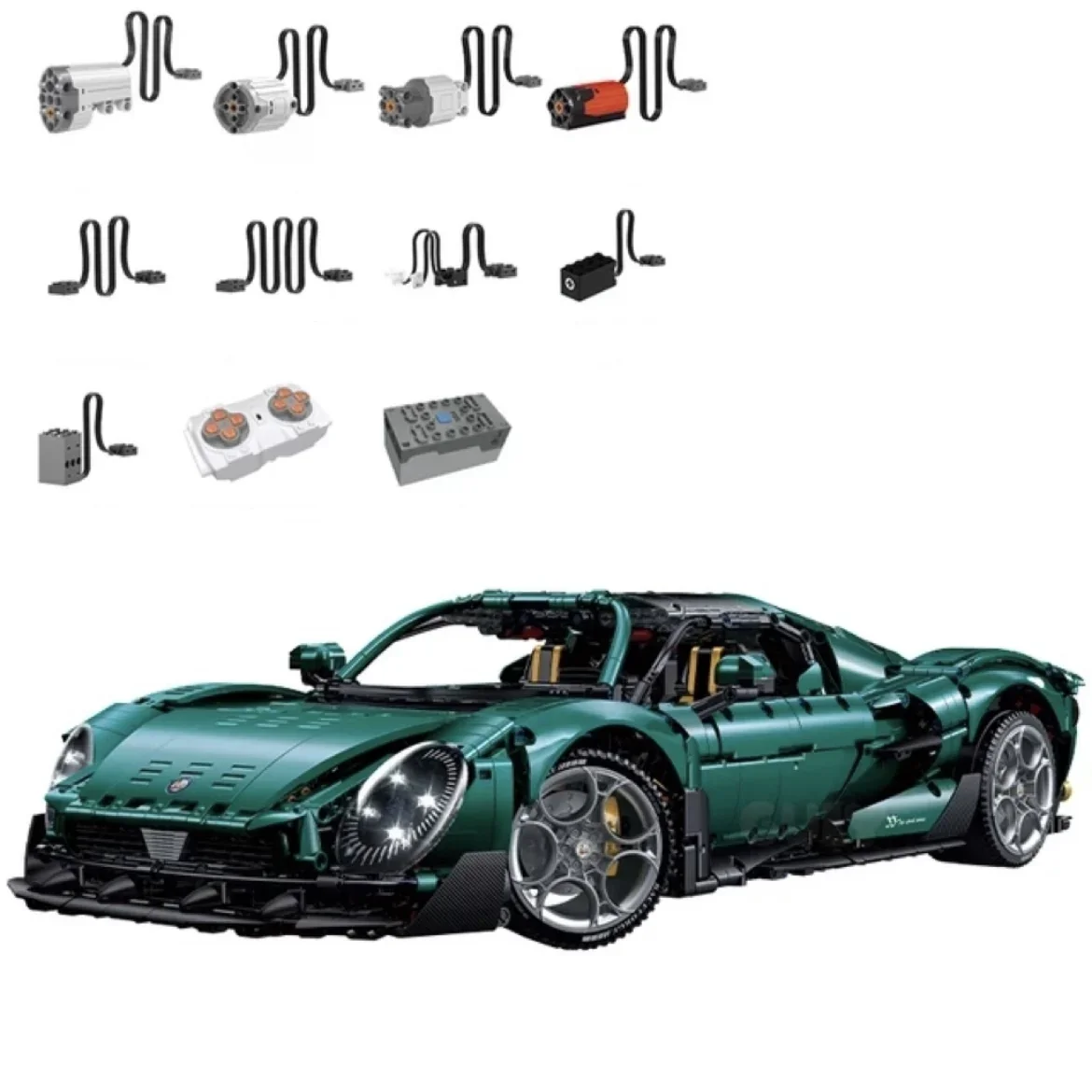 In Voorraad 10621 1:8 Moc Technische Afstandsbediening Supercar Bouwstenen Racestenen Model Speelgoed Voor Jongens Kerstcadeau Set