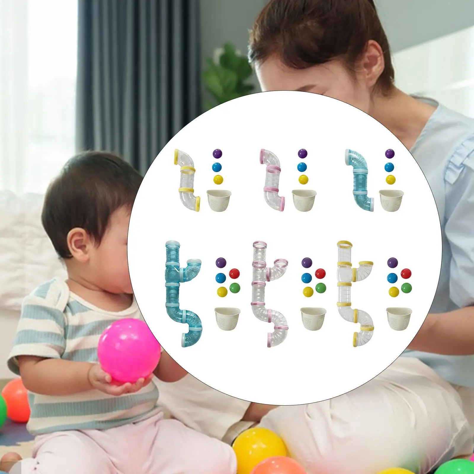 

Busy Board DIY Part Tunnel Early Development DIY Material Sensory Board Accessories for Baby