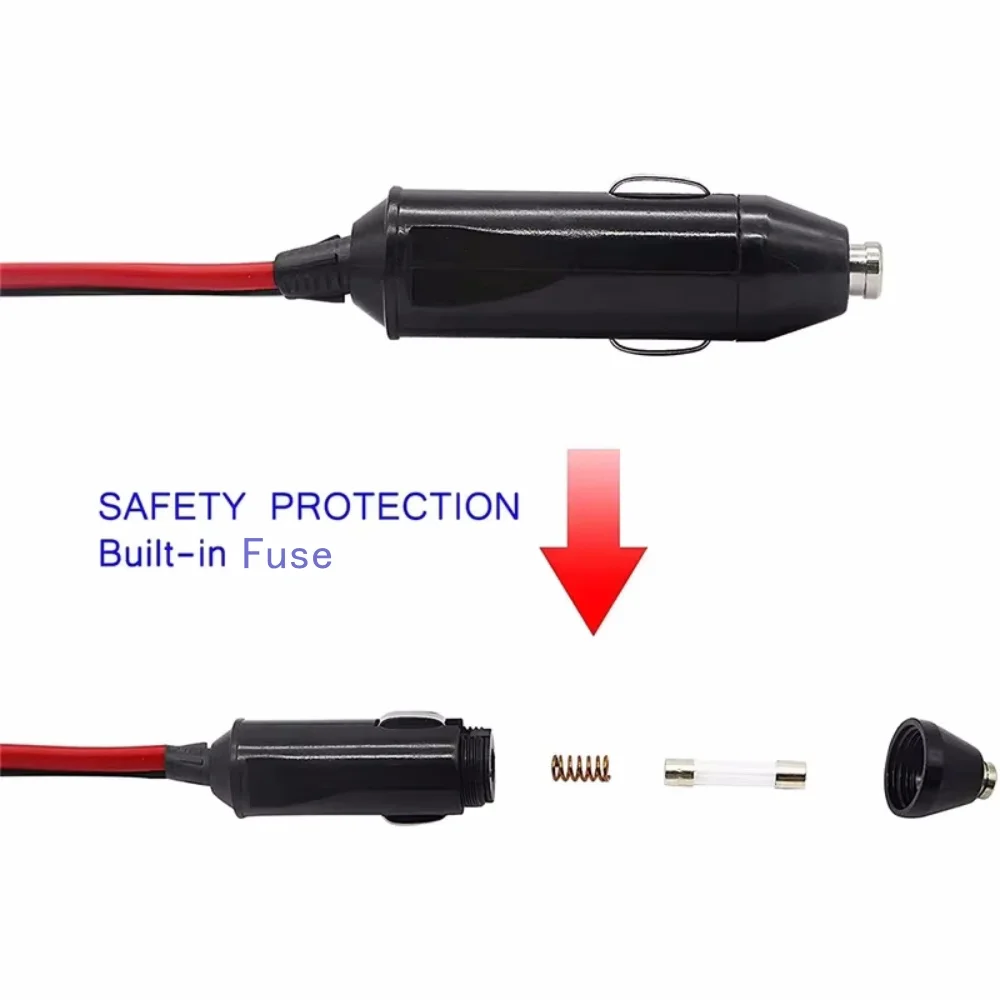 Auto-Zigarettenanzünder-Adapter 12V 24V mit Ein/Aus-Schalter, 1 Stecker auf 2/3 Buchsen, Y-Splitter, Autozubehör – Detail 3
