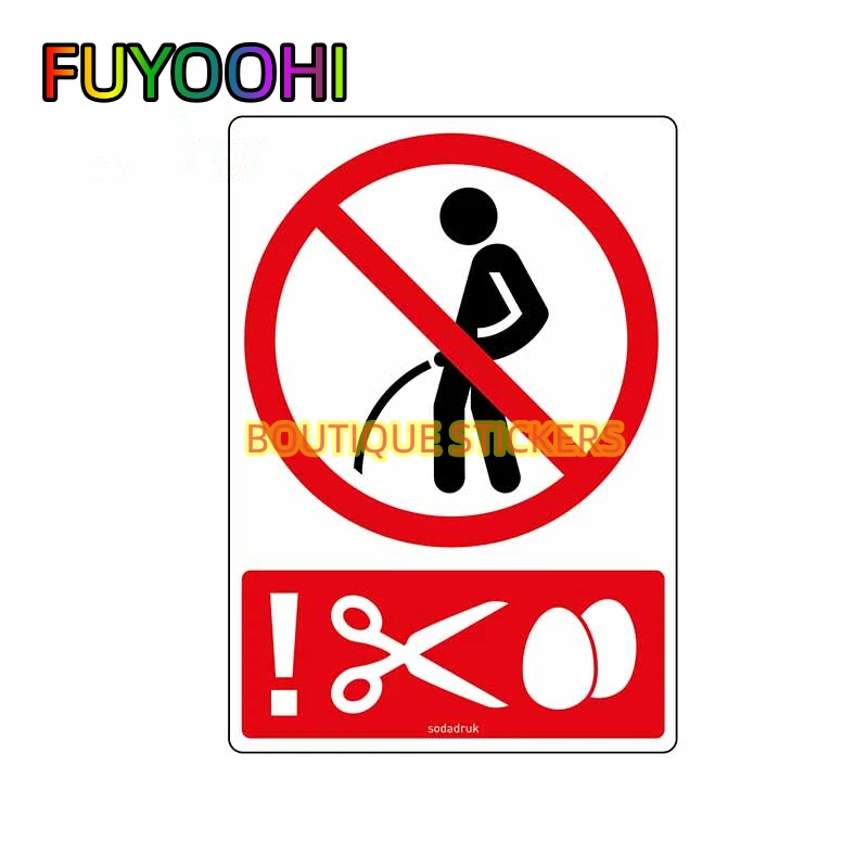 

Наклейка FUYOOHI: Аниме-дизайн, водонепроницаемая, для автомобиля, туалета, ПВХ