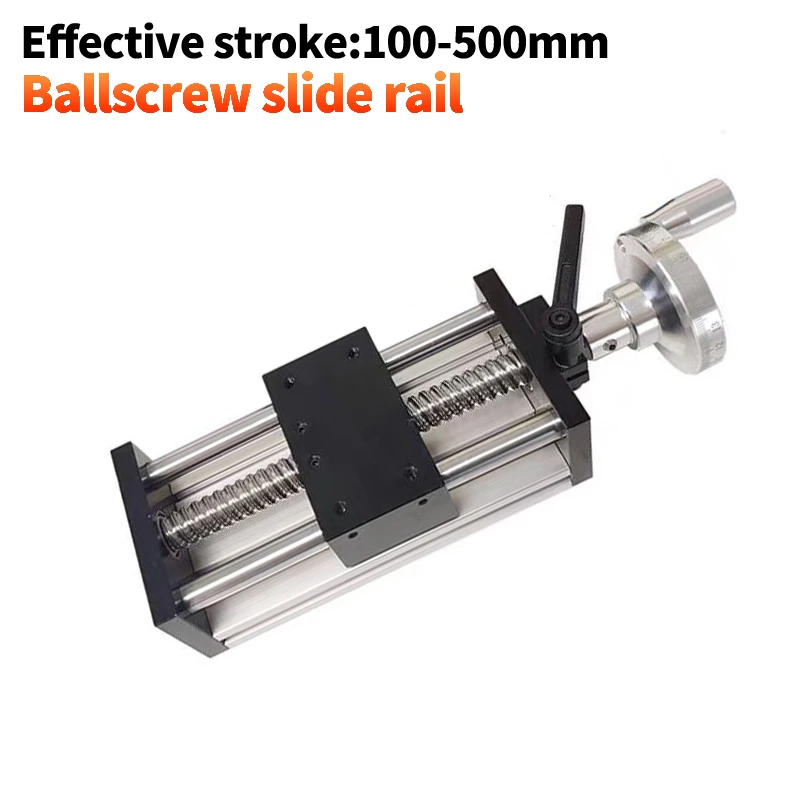 BallScrew 1204 Linear Guideway Slide Table Motion Module Manual Displacement Slide With Graduated handwheel CNC 3D Printer