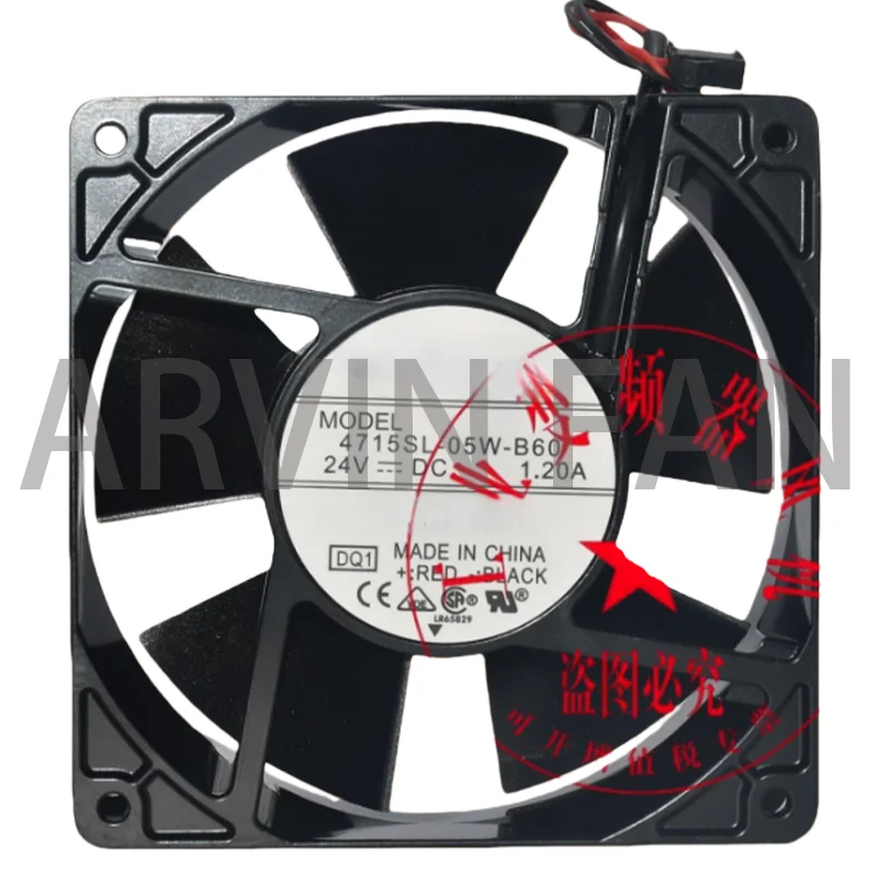 

Совершенно новый 4715SL-05W-B60 24 В 1,2 А 12 см 12038 инверторный охлаждающий вентилятор