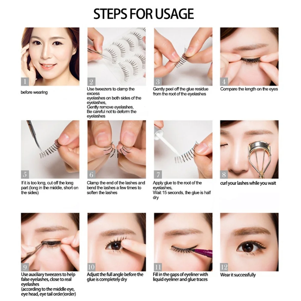 7g Waterproof Eyelash Glue Lasting Strong Hypoallergenic False Eye Lash Glue Adhesive Professional Makeup Beauty Tools