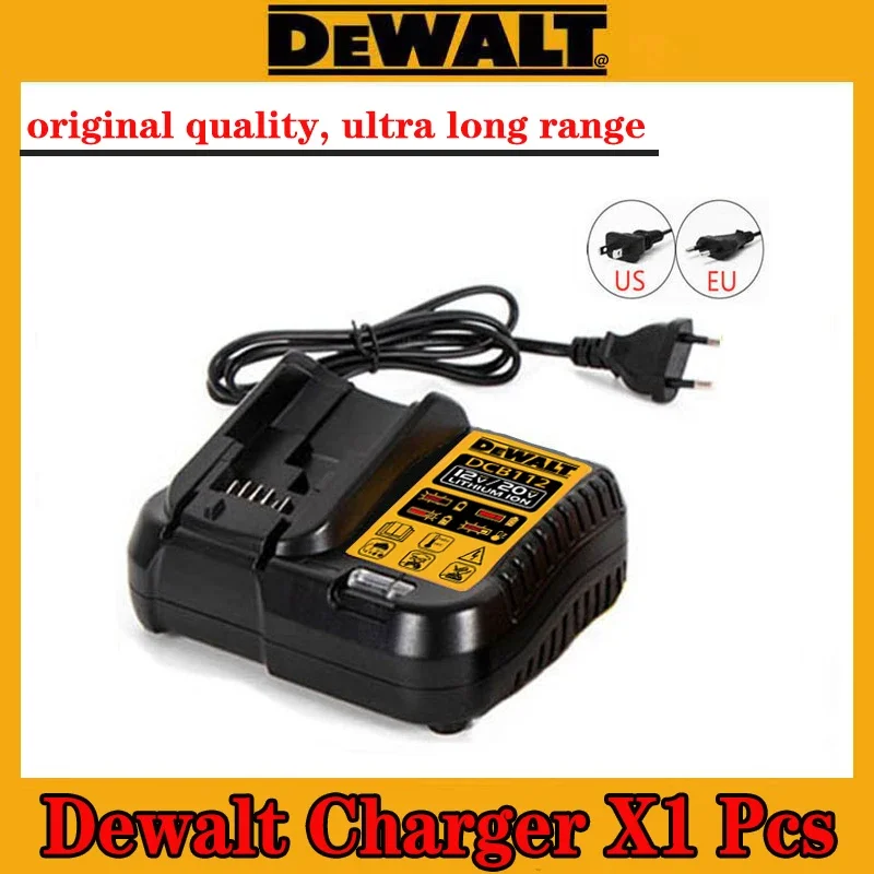 DEWALT DCB112 Multi-Voltage Lithium Charger for 12V/14.4V/18V/20V Batteries Compatible with DCB206 DCB205 DCB204 DCB203 DCB120