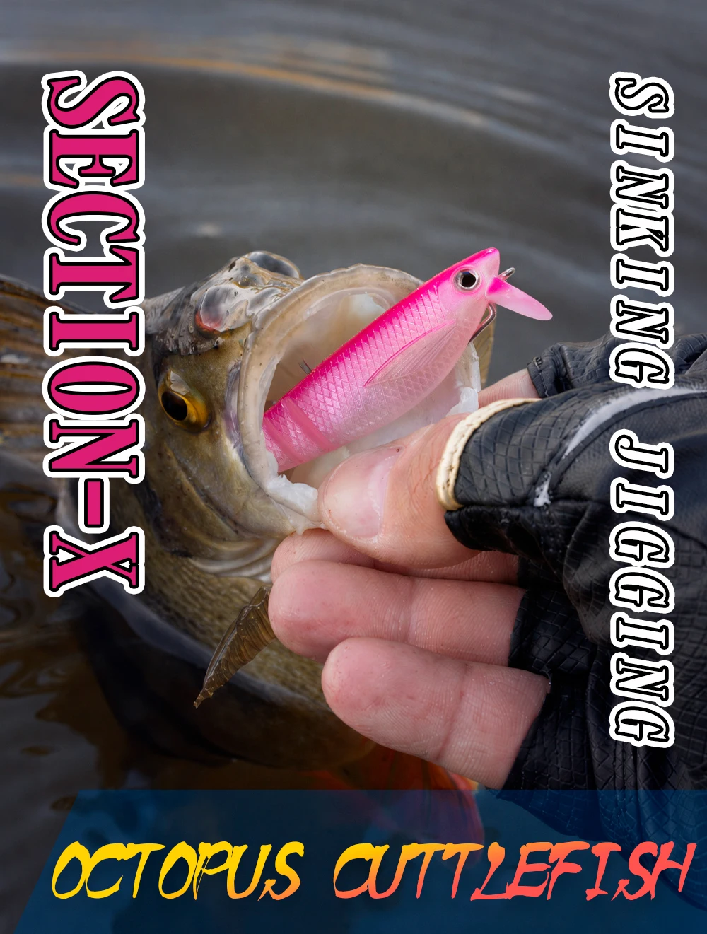 Hunthouse Section-X 4.0SS UV Wider Lip Segmentierter Weicher Swimbait 100mm 10g Langsam Sinkender Salzwasser-Angelköder für Wolfsbarsch LW232 – Detail 8
