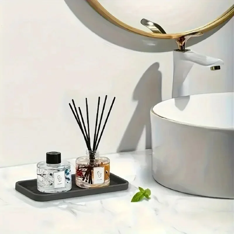 1 Silicone Sink Splash Guard And Soap Holder - Multifunctional Kitchen And Bathroom Accessory, Made Of Durable Plastic view 3