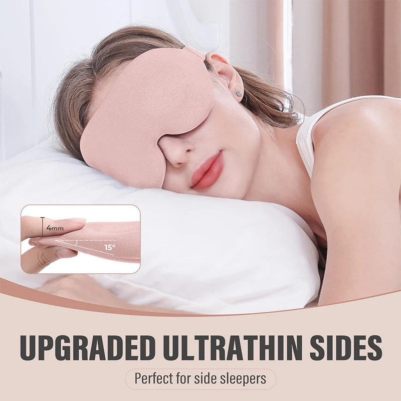 3D Mask for Sleep Eye Mask Lights Blockout Soft Padded Sleeping Fabric Cover Shade Blindfold Eyepatch