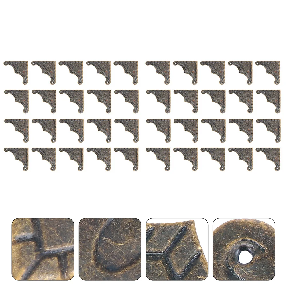 

Elegant 40Pcs Furniture Corner Guards Iron Corner Protectors Vintage Design For Home Decoration Safety