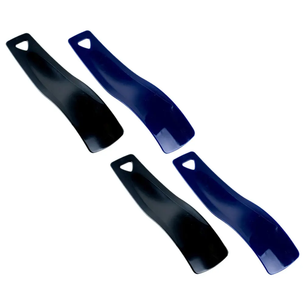 

Набор из 4 портативных ложек для обуви с короткой ручкой, эргономичный инструмент для легкого надевания обуви в путешествиях для мужчин и женщин