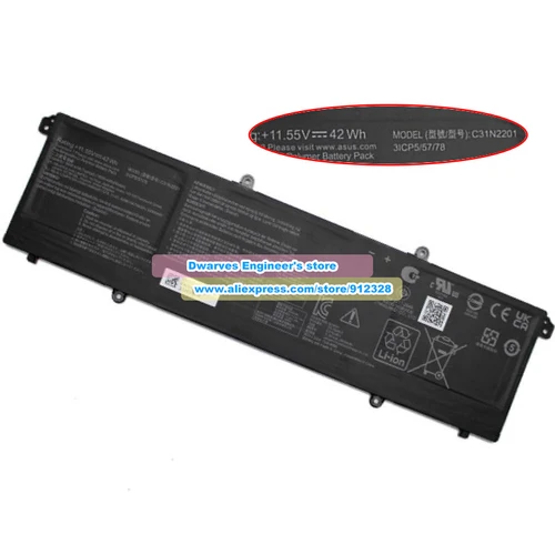 Imagen 2 del producto Batería genuina C31N2201 11,55 V 3640mAh 42Wh para Vivobook 16 M1605YA X1605PA X1605ZA 15 F1504ZA X1504ZA Go 15 E1504FA E1504GA