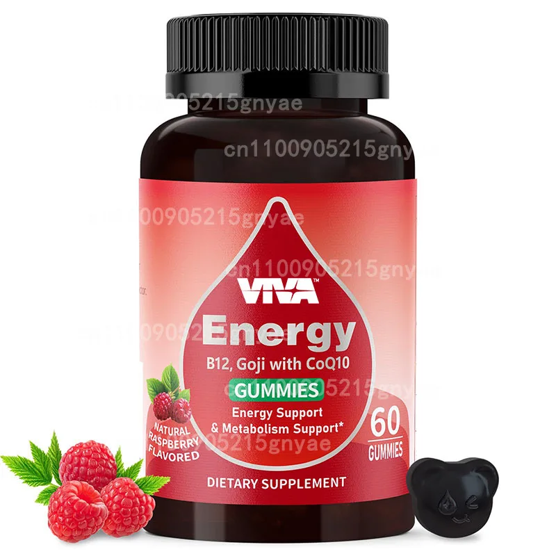 

Energy Gummies - Natural Energy Supplements - Vegetarian Vitamin B12 Gummies - Delicious Methyl B12