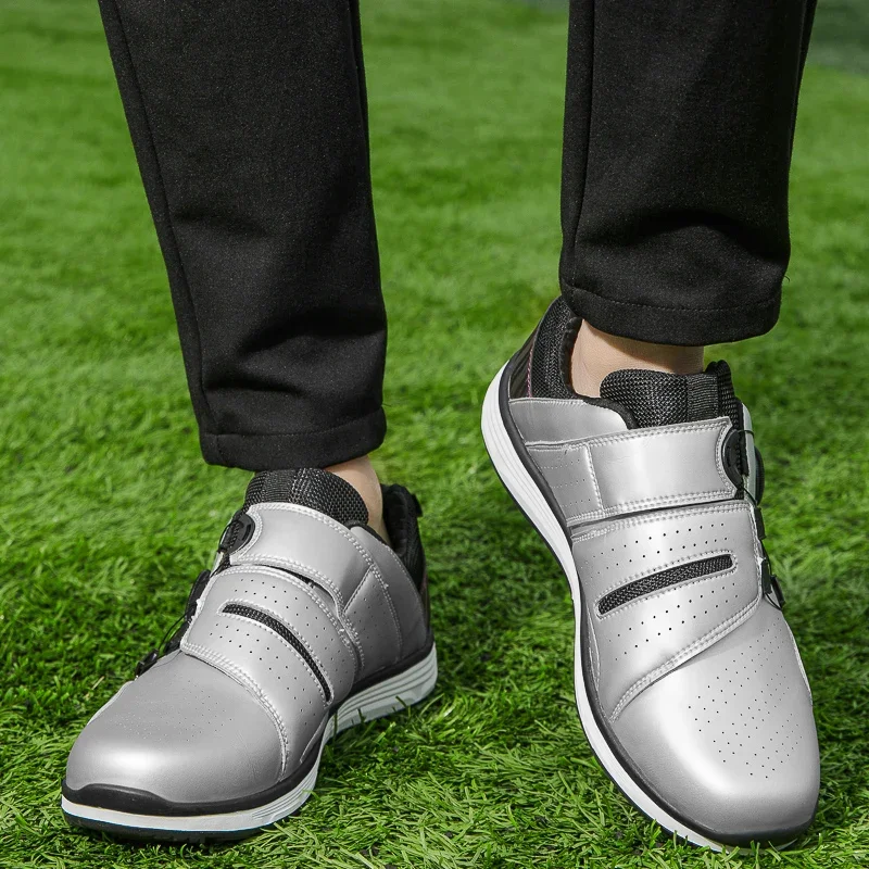 

Outdoor Non-Slip Walking Golfer Footwear Luxury Sneakers Autumn New Waterproof Golf Shoes Men Professional Golf Spikes Trainers