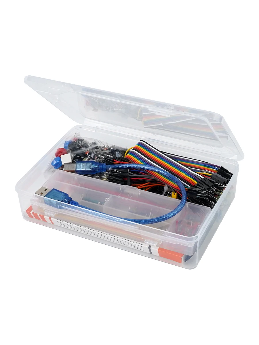 Breadboard Module Beginner Star Electronic Components Electrolytic Capacitor Resistor LED 830 Hole Breadboard Kit For Arduino