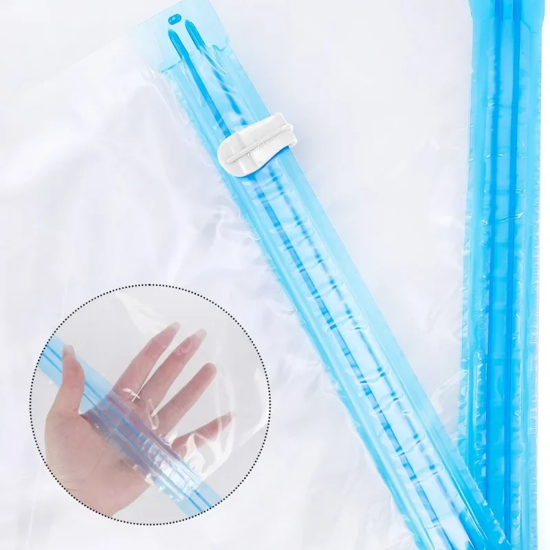 No Need Pump Vacuum Bags Space Saving Clothes Storage Bag Large Plastic Seal Organize Pounch Compression Empty Travel Accessorie