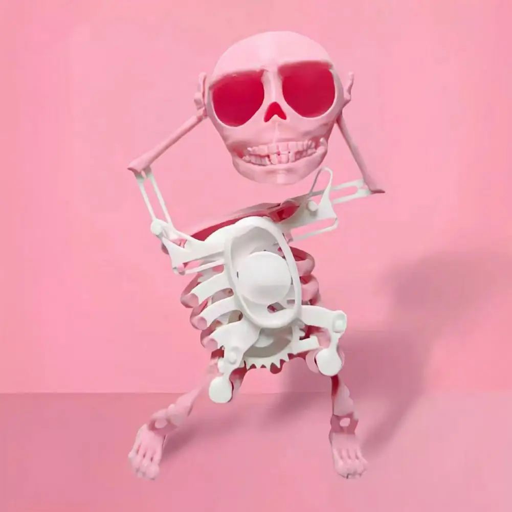 Funny Skeleton Toy Mini 3d Print Dancing Skeleton Toy for Kids Toddlers Funny Birthday Gift with Spring Clockwork Desktop