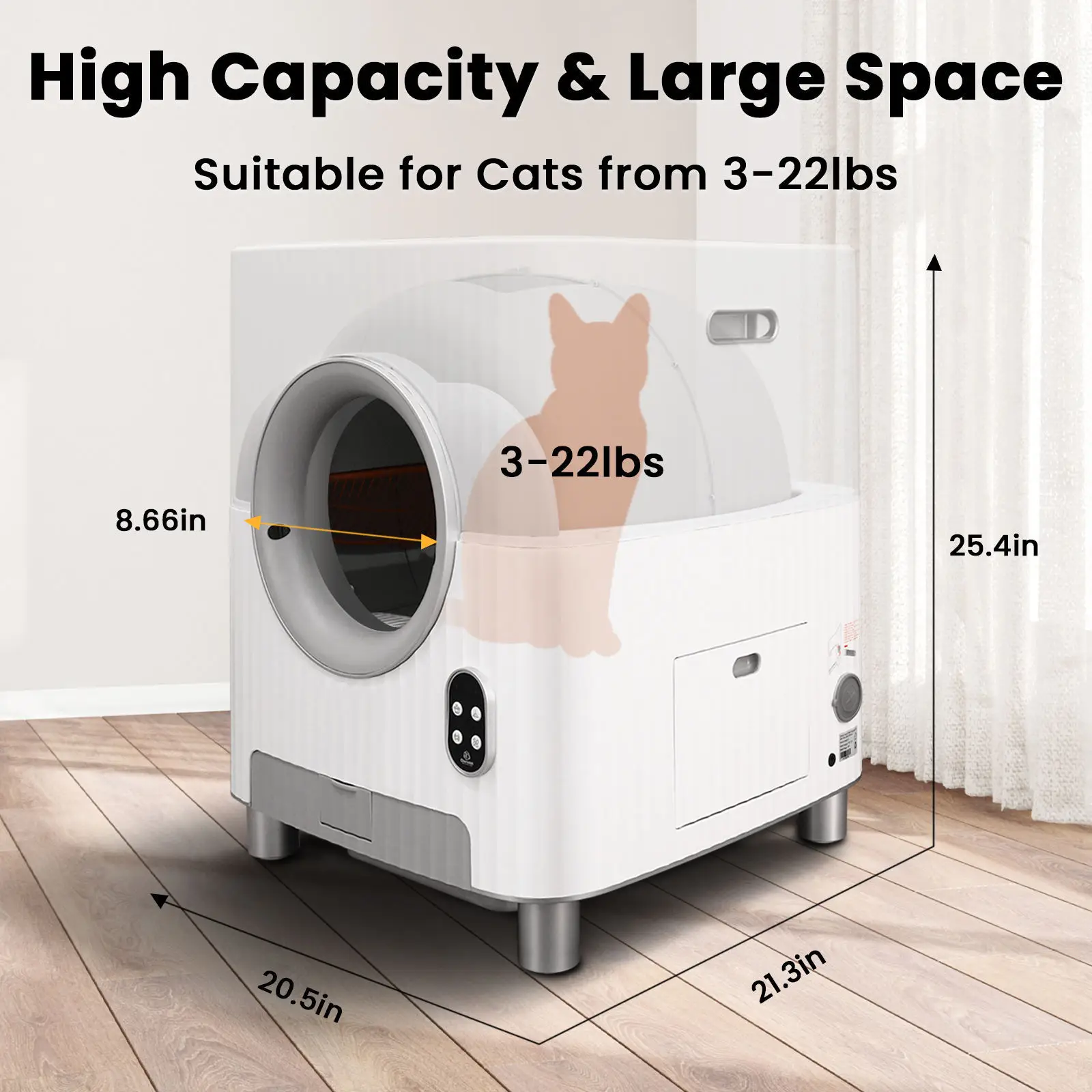 App Control Automatic Cat  Box Infrared Induction Cat Automatic  Box