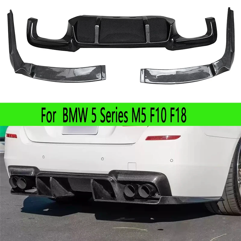 

Для BMW 5 серии M5 F10 F18: задний диффузор из карбона, сплиттеры, спойлер, накладка на задний бампер, автозапчасти