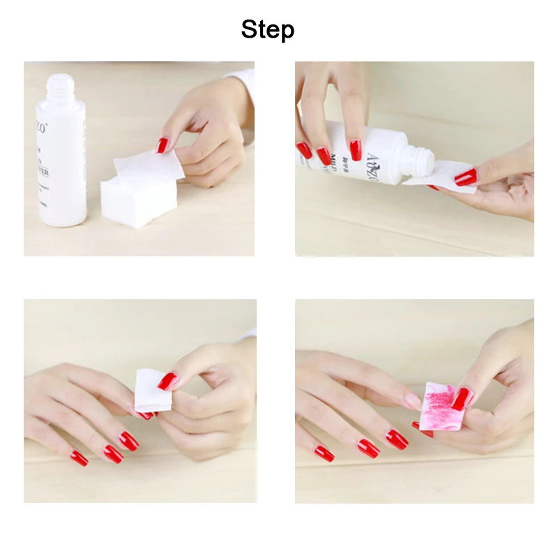 Chusteczki bezpyłowe do paznokci, chusteczki do kleju do przedłużania rzęs, miękkie włókninowe płatki do usuwania lakieru, żelu do paznokci, narzędzia do samodzielnego zdobienia paznokci.