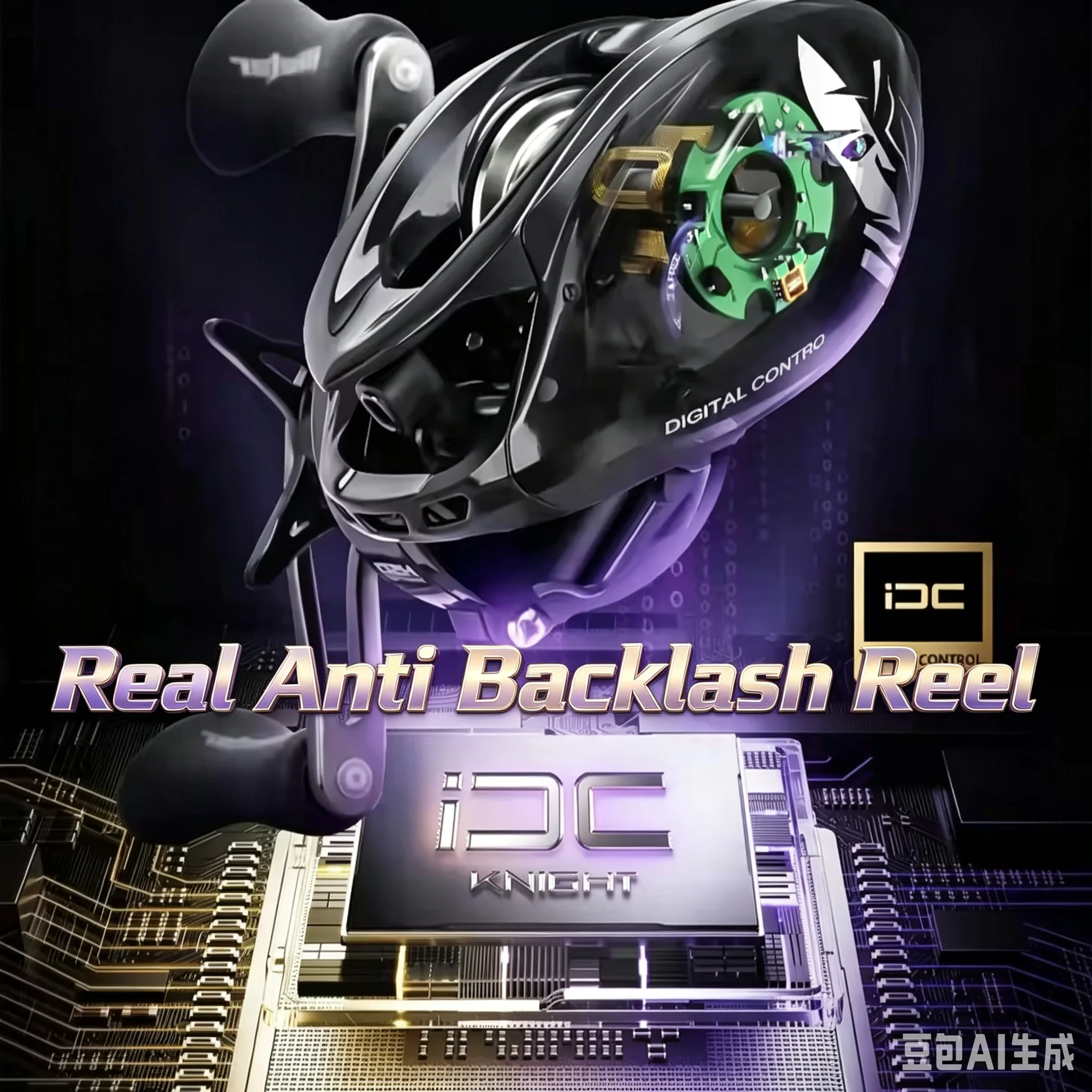 

HISTAR Knight DC Baitcasting Reel Long Casting iDC Electronic Braking Anti-Backlash 5kg Max Drag Freshwater Saltwater Pike