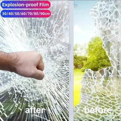 Explosion-proof Clear 2mil 4mil 8mil 12mil Premium Window Film Furniture Home Decor Garden Security Safety Glass Film Tempered