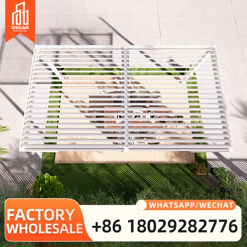 Multifunctional Aluminum Alloy Pergola Gazebo Awning Canopy for Patio Deck Backyard Garden Customized by Factory