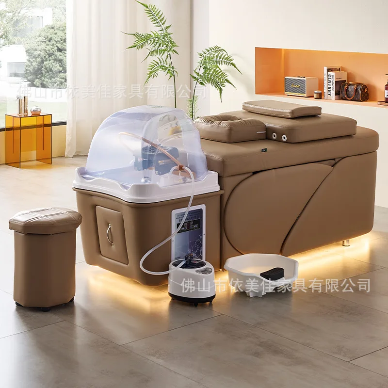 Yjq shampoo bed water circulation hair treatment barber shop professional constant temperature water heater fumigation bed