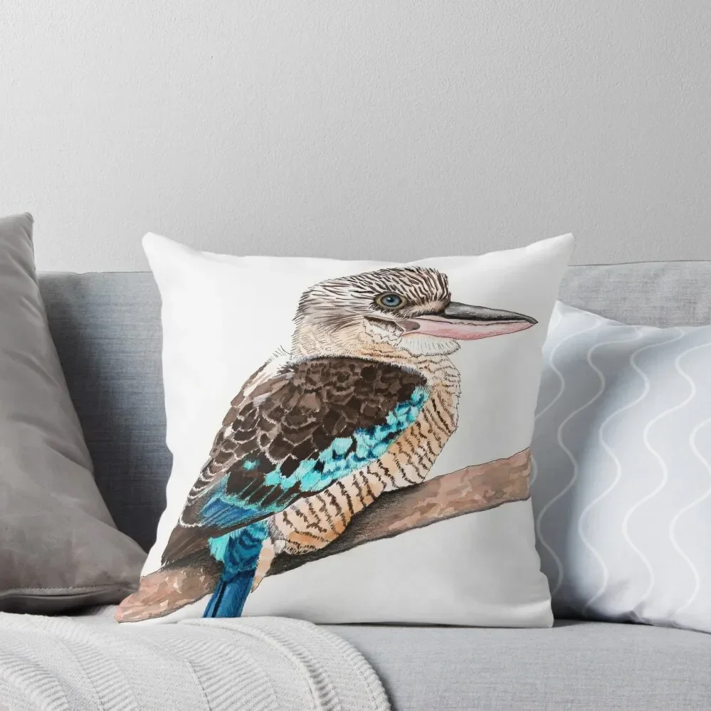 Kookaburra Australian Bird Blue Winged Throw Pillow Sofa Cover Ornamental Pillow Cushion Cover For Sofa pillow