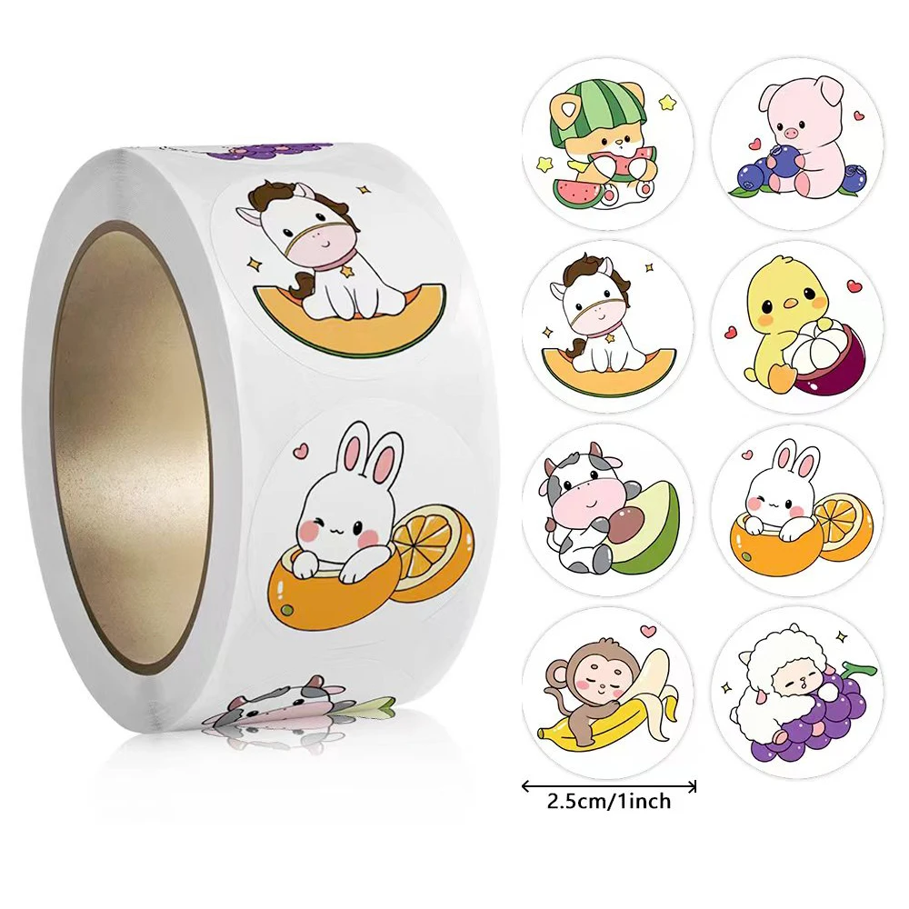 100-500 stuks cartoon dierenstickers leraar beloningsstickers voor kinderen, feestdecoratiesticker voor schoolklas thuis