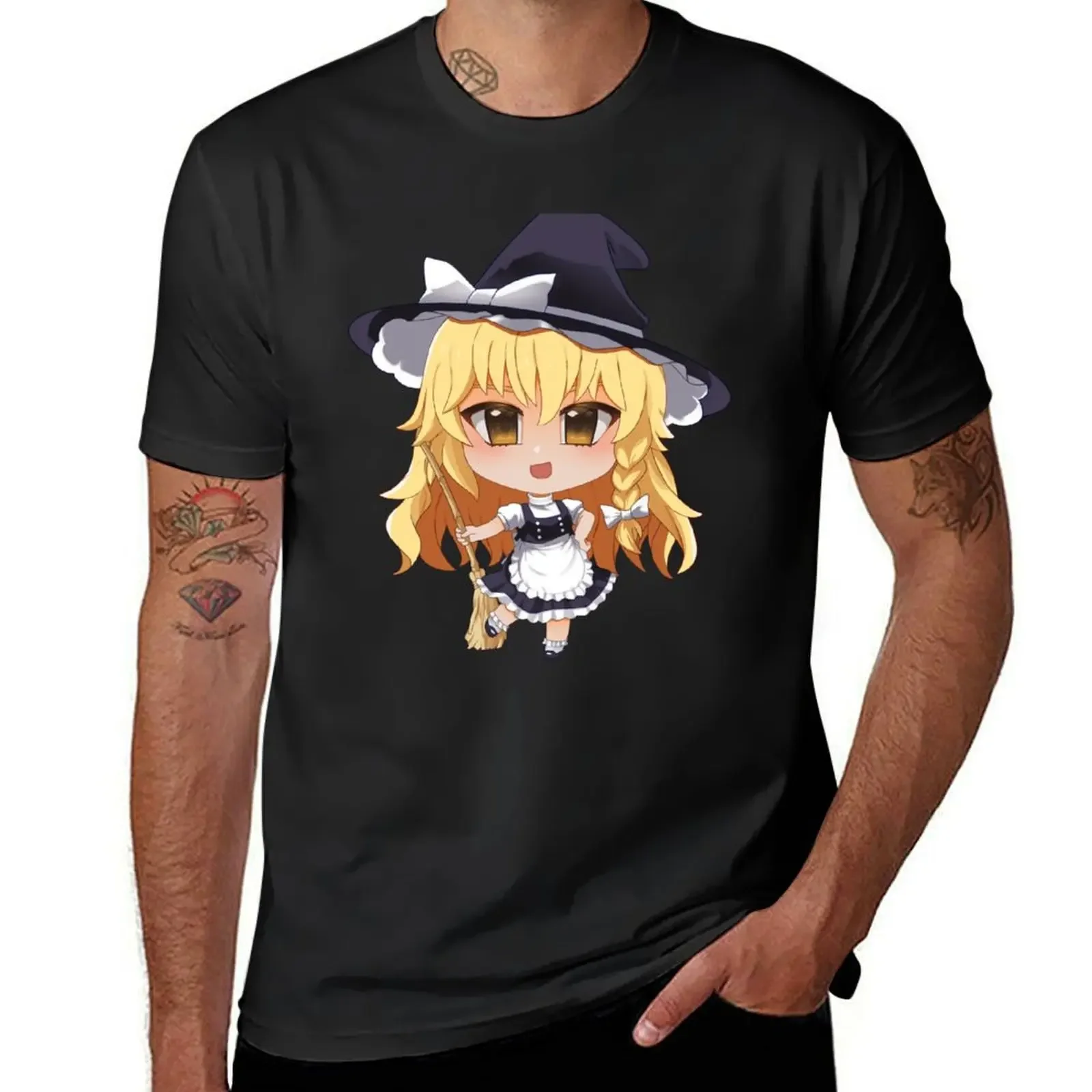 Chibi Marisa Kirisame T-Shirt quick drying vintage cute tops compression shirt men