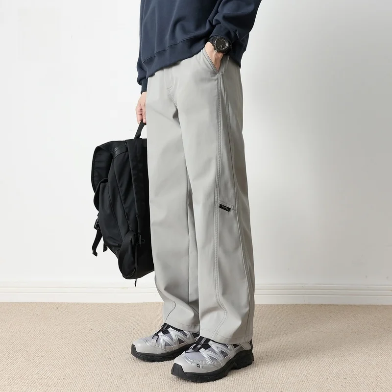 Men's Outdoor Casual Pants Windproof Straight Leg Workwear Spring New Style Hansca Mountain Series Heavyweight Leisure Trousers