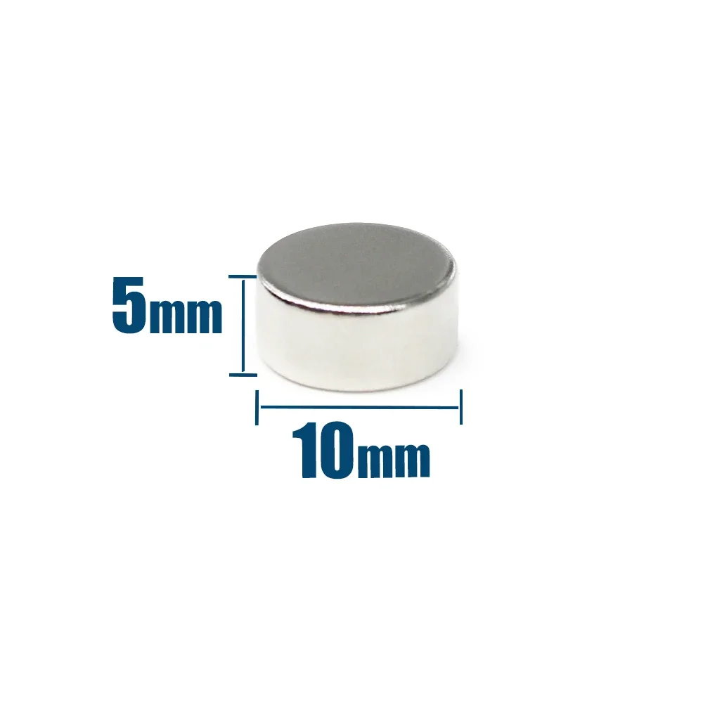 20/50/100PCS 10x5mm Small Round Neodymium Magnet N35 Super Strong Fridge Magnets Disc 10*5mm Magnetic Sheet Fishing Magnet