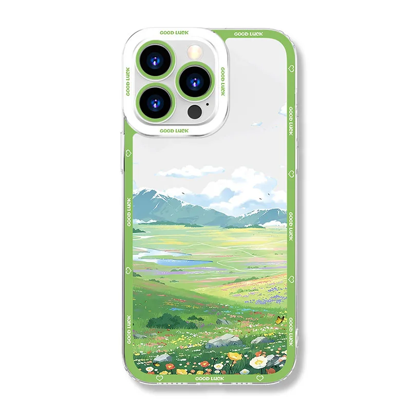 Landscape Beautiful Case for OnePlus 8 8T 9 10 Pro 11 9R 9RT Nord Ace 2 2V One Plus 1+9R 1+8T 1+10Pro 1+11 1+Ace2 Silicone Cover