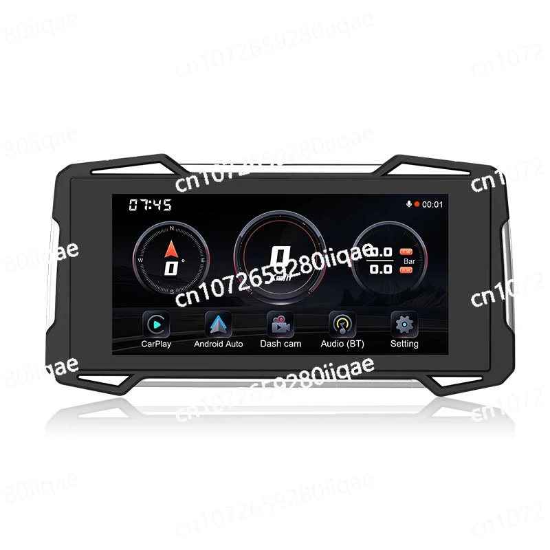 Motorbike GPS Navigation with TPMS 1080P Cameras Detachable 7.25