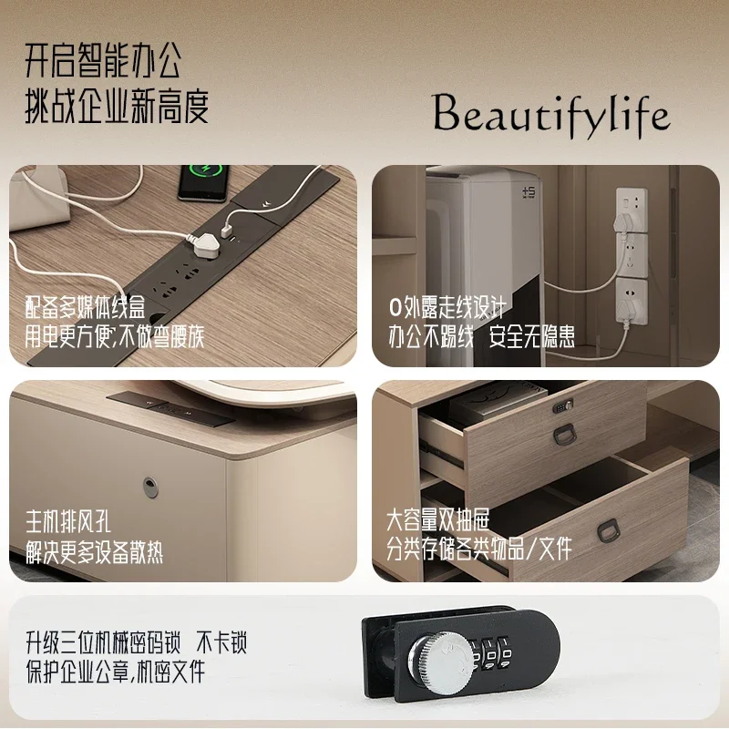 مكتب Q Modern Light الفاخر، مكتب بسيط لشخص الكرسي، مكتب كبير، مكتب مكتب ومجموعة كرسي #4