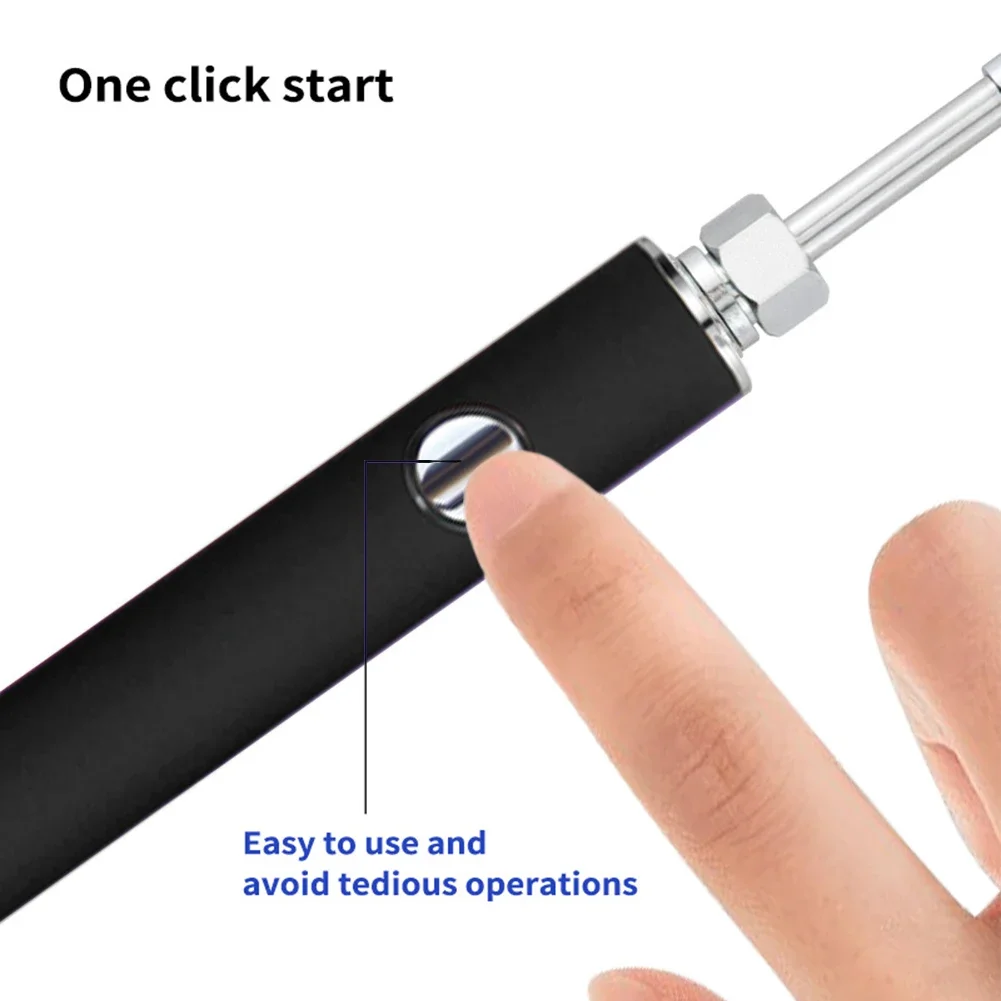 650mAh 510 스레드 배터리 펜 납땜 인두 모양의 배터리 세트 가변 전압 휴대용 전기 납땜 인두 용접 키트