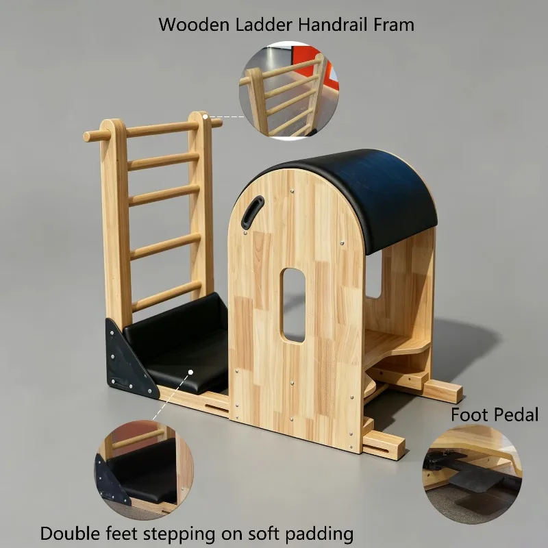 YTYIN MJD High Quality Stability Wooden Body Core Ladder Barrel Pilates Yoga Ladder Bucket