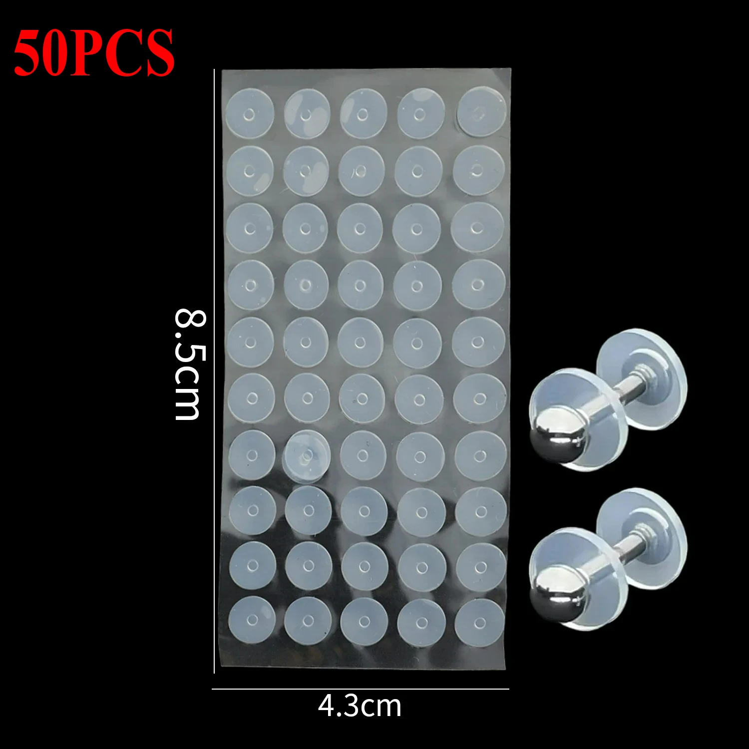 Translucent Silicone Healing Non Pull Piercing Discs