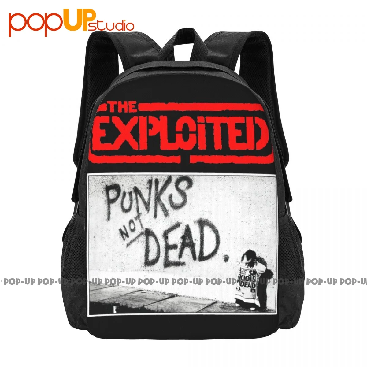 The Exploited Scottish Punk Rock Band Punks Not Dead Backpack Large Capacity Softback School Sport Bag