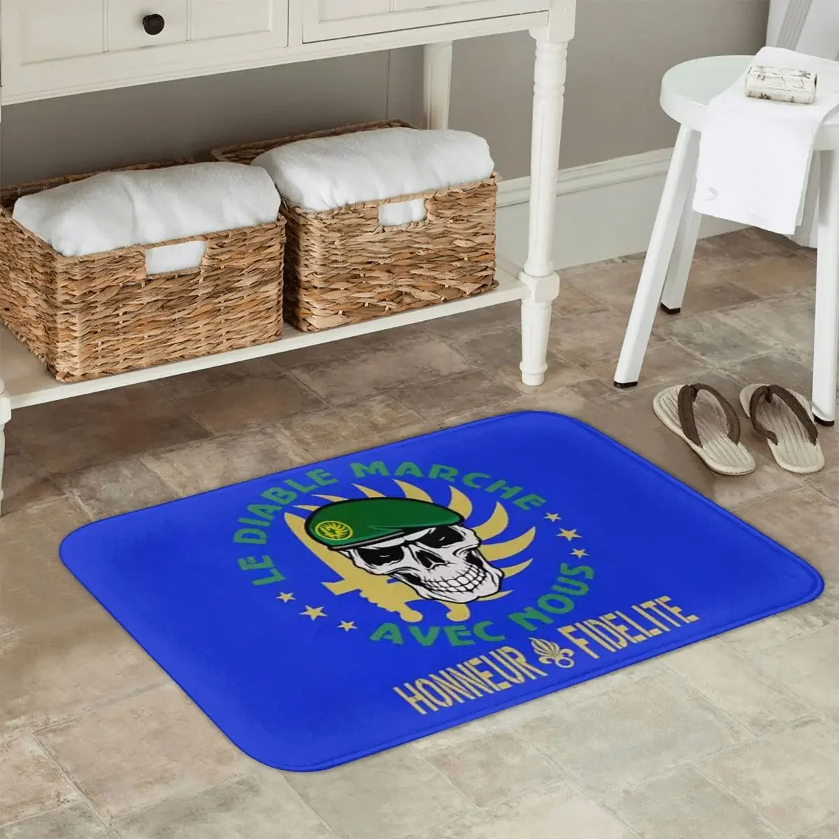 Legion Etrangere Foreign Legion France Military Doormat Kitchen Entrance Floor Mat Anti-slip Carpet Rug for Bathroom Footpad Mat