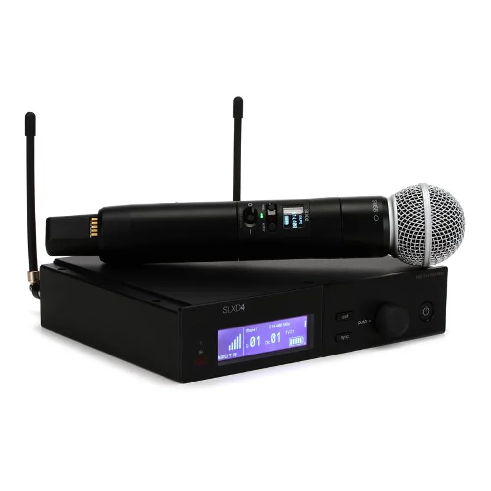 

SLXD4 SLX24 Professional Wireless UHF Microphone System For Karaoke church perform church mic