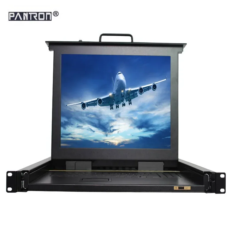 Lcd KVM Switch 8 Input 1output 15 Inch Monitor 1U Rackmount Vga 8port Lcd KVM Console