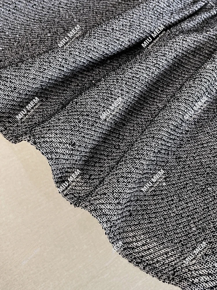 Damska letnia kamizelka tweedowa z perłowym łańcuszkiem South Oil High-End, spódnica midi w stylu A-line Dr Ele Commute Sle ort