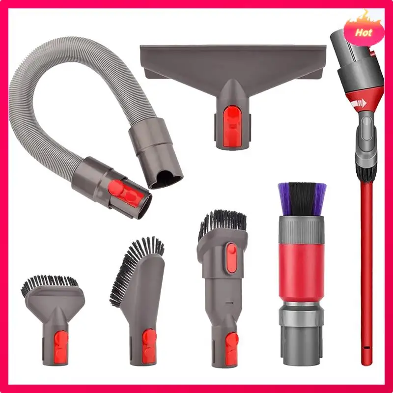 

ABYP для Dyson V15 V11 V10 V7 V8 Инструменты для щеток: Бесследный/мягкий/жесткий удлинительный шланг с щетиной, матрасная щетка, обновленный щелевой инструмент Pa