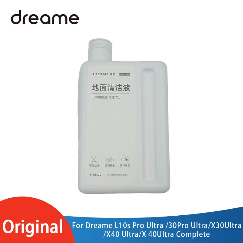 Original Dreame Cleaning solution 1L For L10s Pro Ultra /30Pro Ultra/X30 Ultra/X40 Ultra Complete Cleaning Fluid Accessories