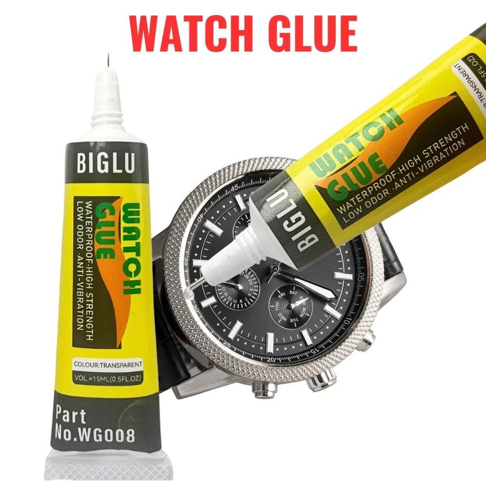 Smart Watch Repair Glue BIGLU 15ml Transparent Soft Waterproof Universal DIY Adhesive Glass Cover Seal Metal Frame Jewelry Glue