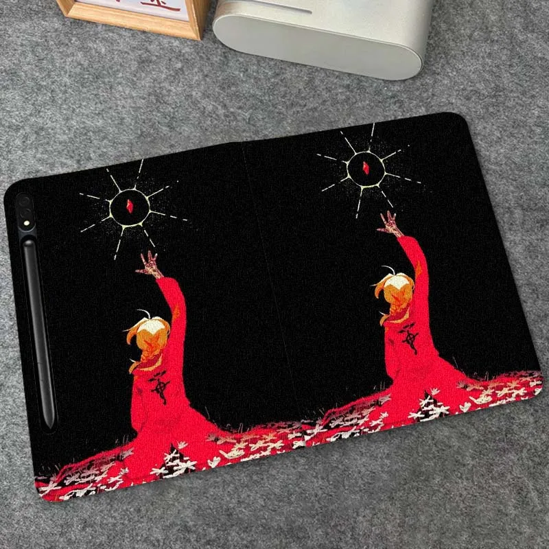 

Fullmetal Alchemist Logo For Samsung Galaxy Tab S9 S10 S6 S7 S8 FE Plus Lite Inch Foldable Cover Tablet Case