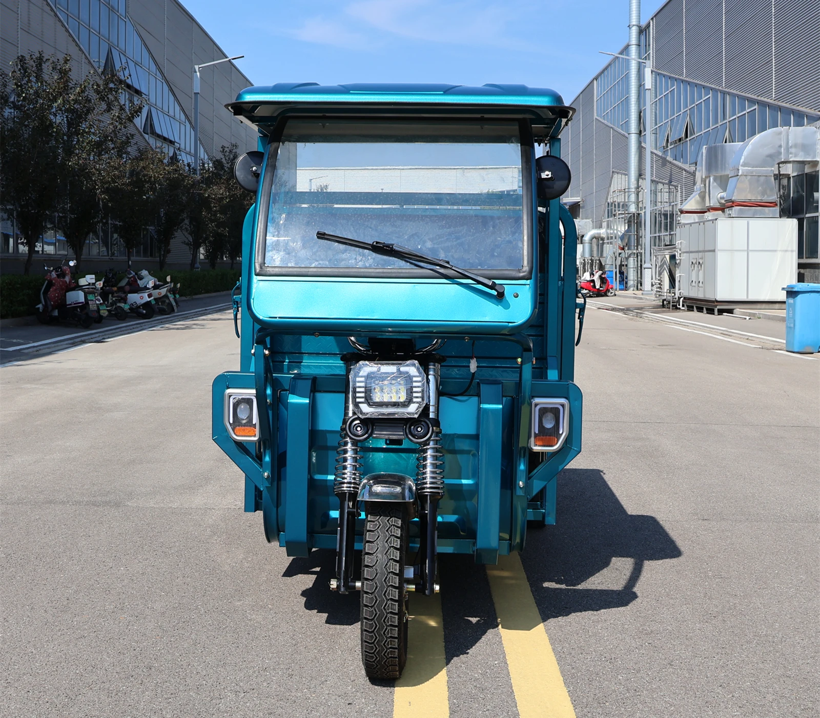 New Design Waterproof Open Body Strong Power High Capacity 3 Wheel Tricyle for Cargo Transfer
