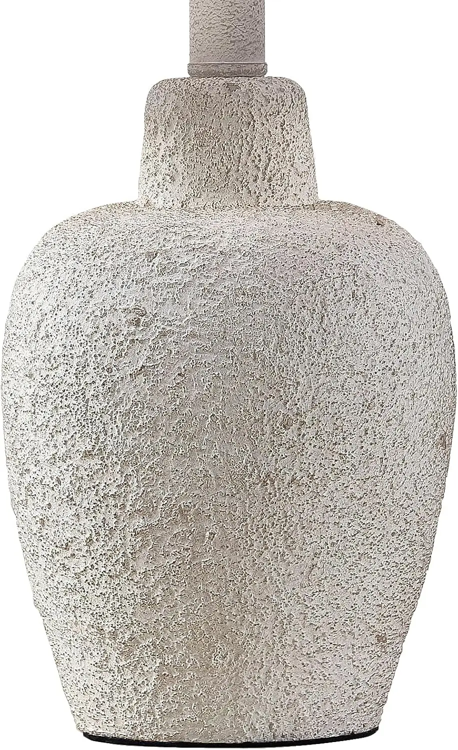 Set of 2 Farmhouse Table Lamps, 21" Rustic Jar-Shaped Bedside Lamps with Beige Linen Shade for Living Room, Bedroom, Nightstand view 5