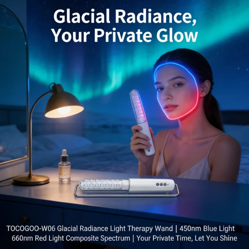 

Аппарат для фотобиомодуляции Glacial Radiance с двойной длиной волны, 45 светодиодов, для интимных зон шеи, инструмент для красоты и здоровья